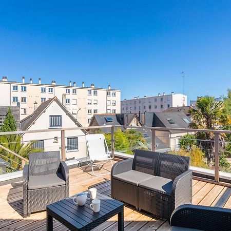 TERANGA - Studio proche CHU avec grande terrasse Rennes Esterno foto