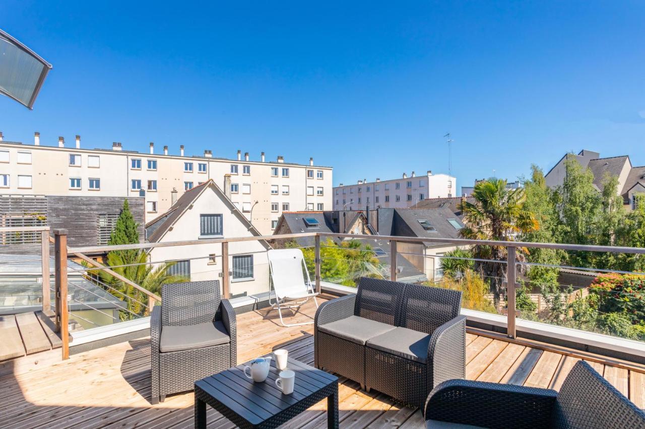 TERANGA - Studio proche CHU avec grande terrasse Rennes Esterno foto