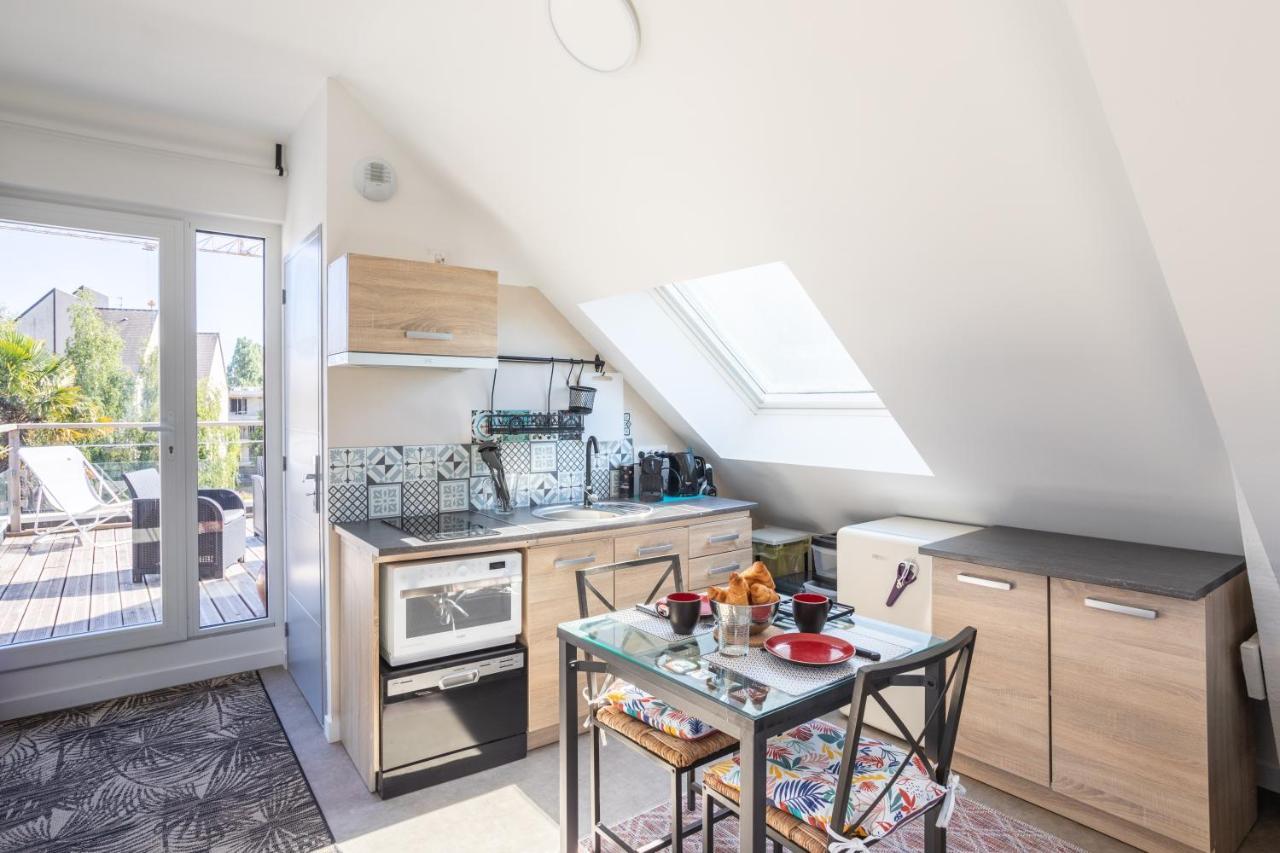 TERANGA - Studio proche CHU avec grande terrasse Rennes Esterno foto